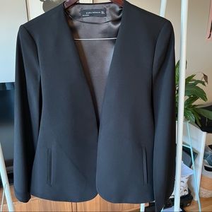 Zara cape blazer - black - size L